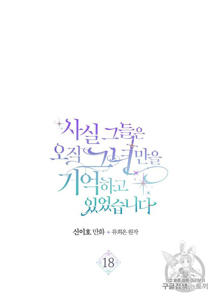 사실 그들은 오직 그녀만을 기억하고 있었습니다 18화 5