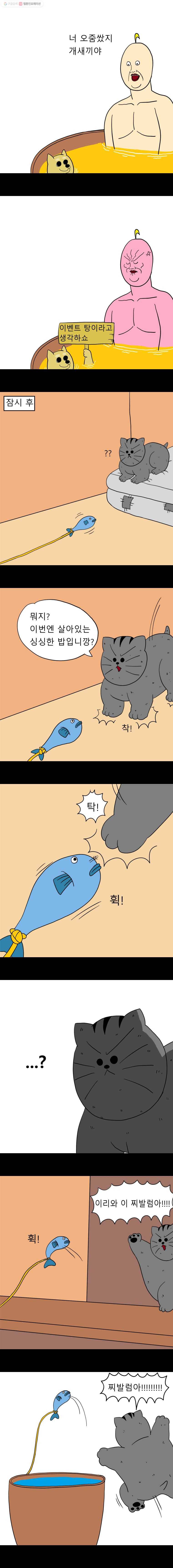 금수친구들 6화 고양이 목욕시키기 대작전(2) 3