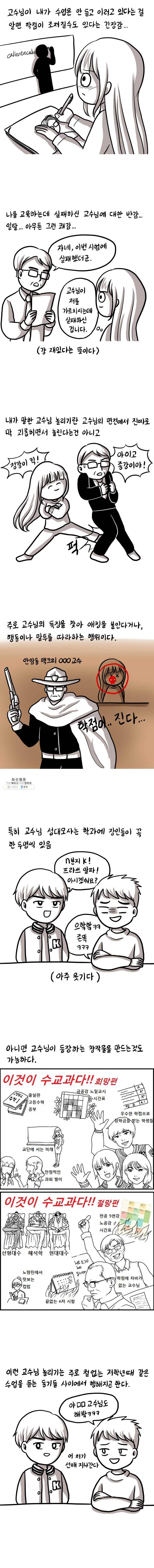 쓰레기 머학생 110화 교수님과의 추억 2