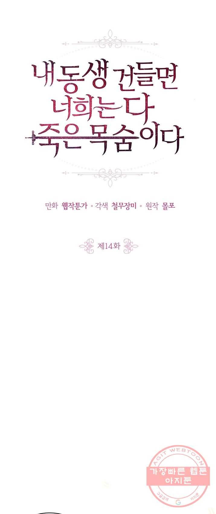 내 동생 건들면 너희는 다 죽은 목숨이다 14화 5