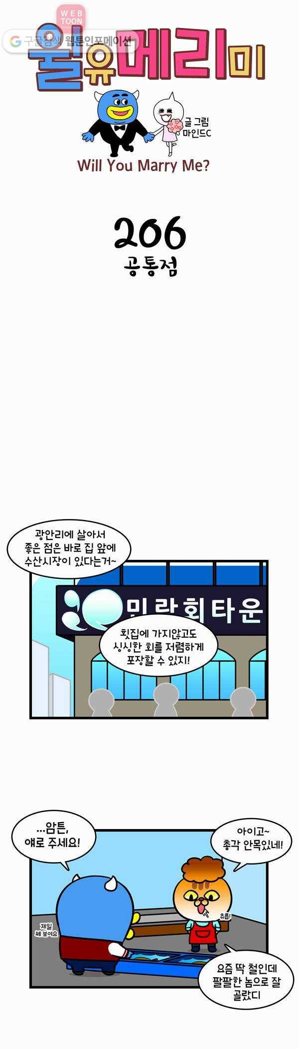 윌유메리미 206화 공통점 1