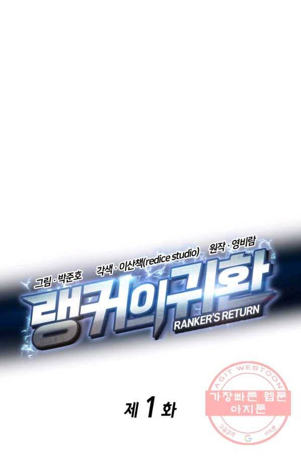 랭커의 귀환 1화 1