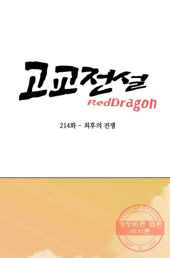 고교전설 214화 최후의 전쟁 7
