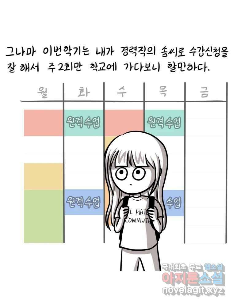 재활용 머학생 20화 기차 통학하는 만화 34