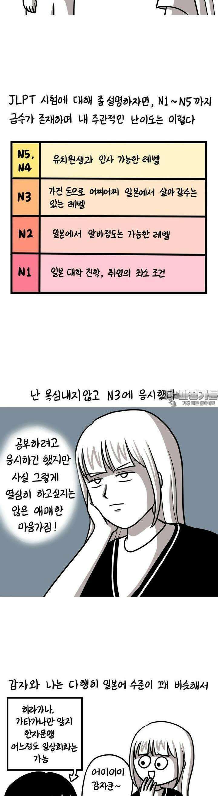 재활용 머학생 86화 일본어 공부하는 만화 (1) 8
