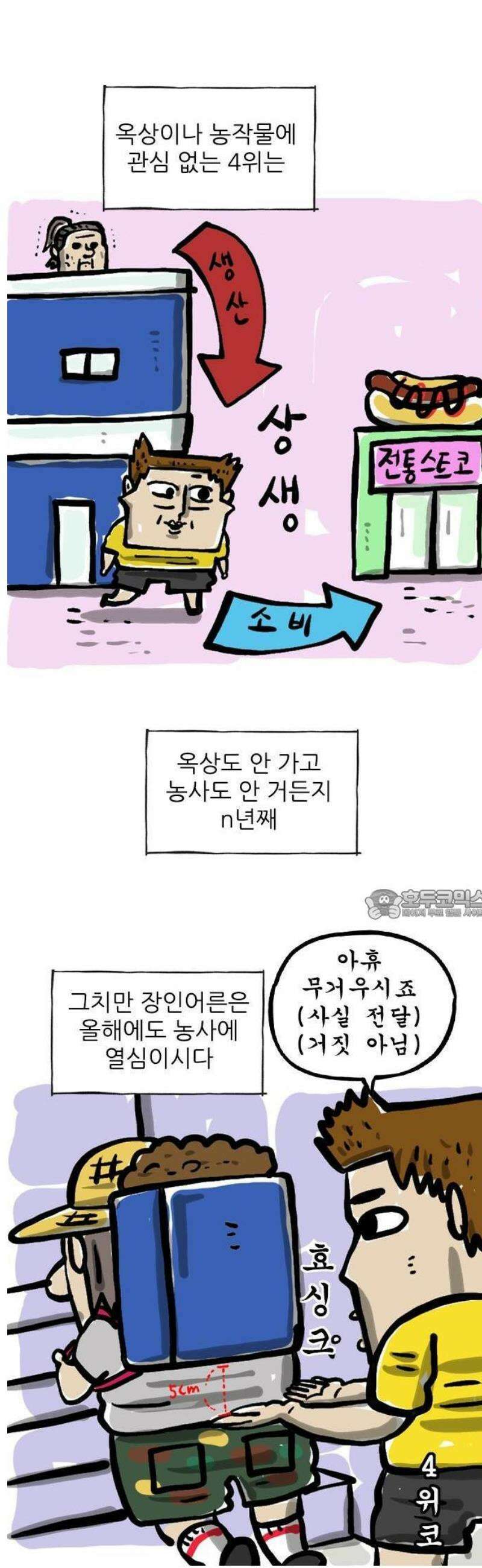 마음의소리(였던 것) 118화 옥상 농사 2